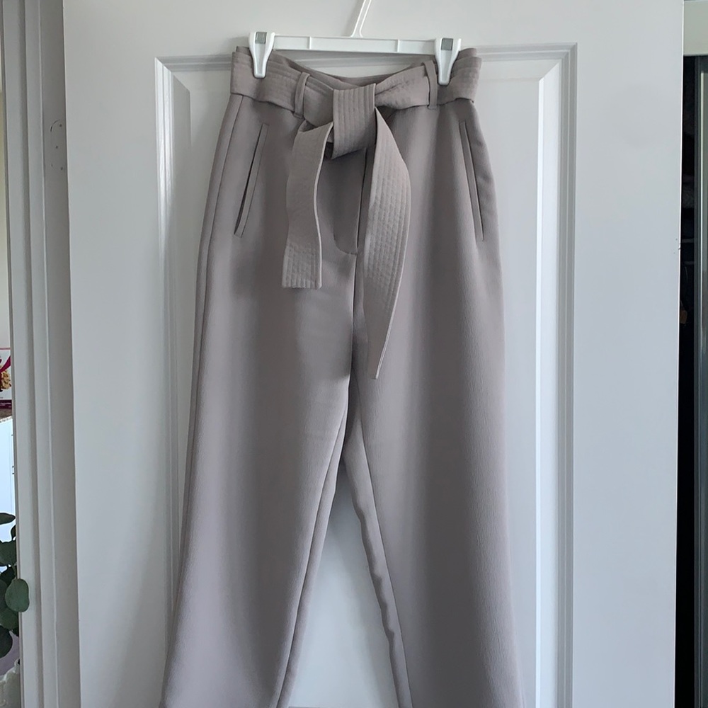 Wilfred Taupe High-Waisted Pants